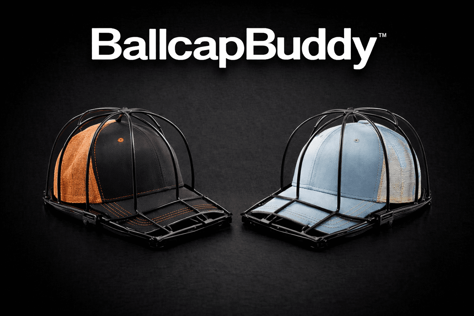 BallcapBuddy cap washer — side view